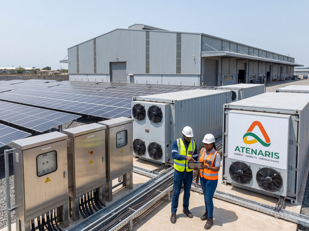 Commercial and industrial energy infrastructure with solar PV and battery storage