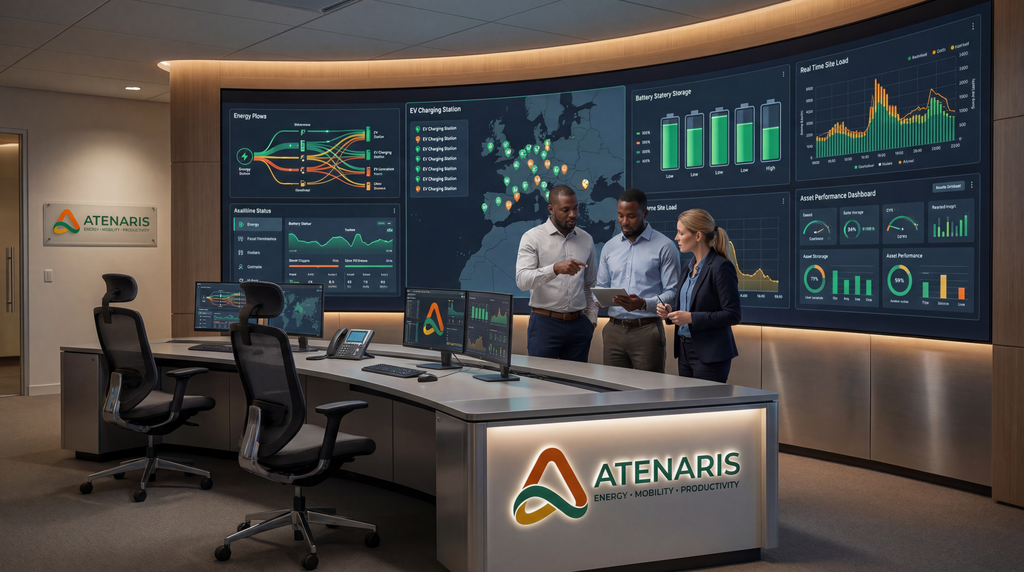 Integrated energy and mobility monitoring dashboard for commercial operations