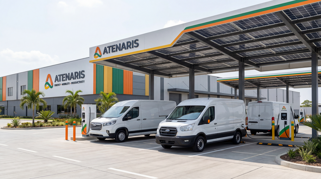 Fleet charging depot for commercial electric vehicles
